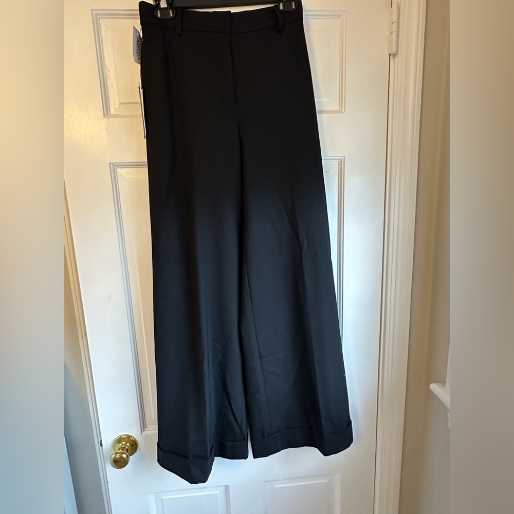 Babaton Black Wide-Leg Pants- Size 2 Regular
